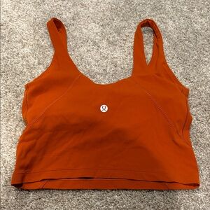 lululemon athletica Orange Tank Top